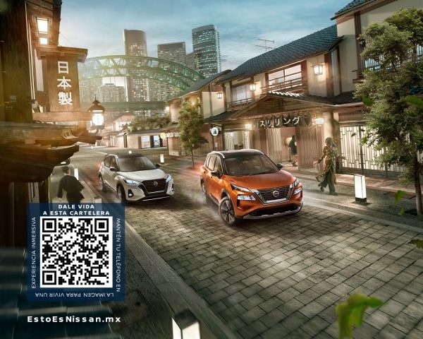 Nissan SUVs código QR de realidad aumentada
