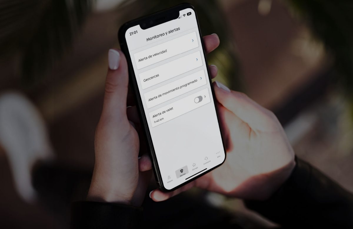NissanConnect Services alerta de valet